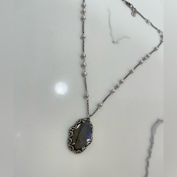 Chan Luu Sterling Silver and Labradorite Necklace - Picture 3 of 4